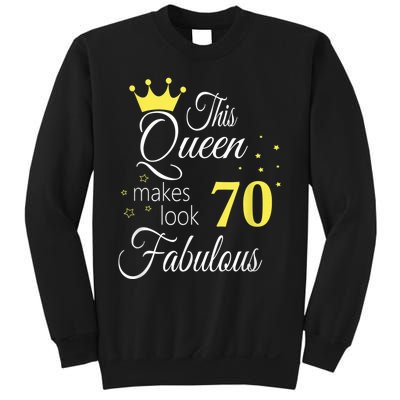 Happy 70th Birthday 70 Years old - best Ager good Age Queen Sweatshirt