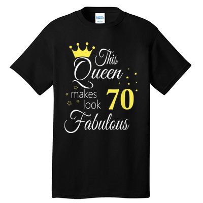 Happy 70th Birthday 70 Years old - best Ager good Age Queen Tall T-Shirt