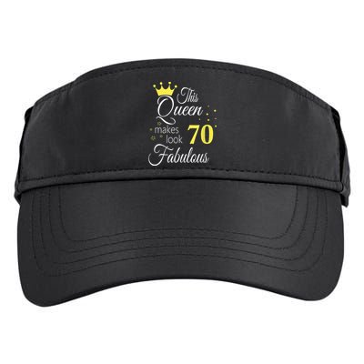 Happy 70th Birthday 70 Years old - best Ager good Age Queen Adult Drive Performance Visor