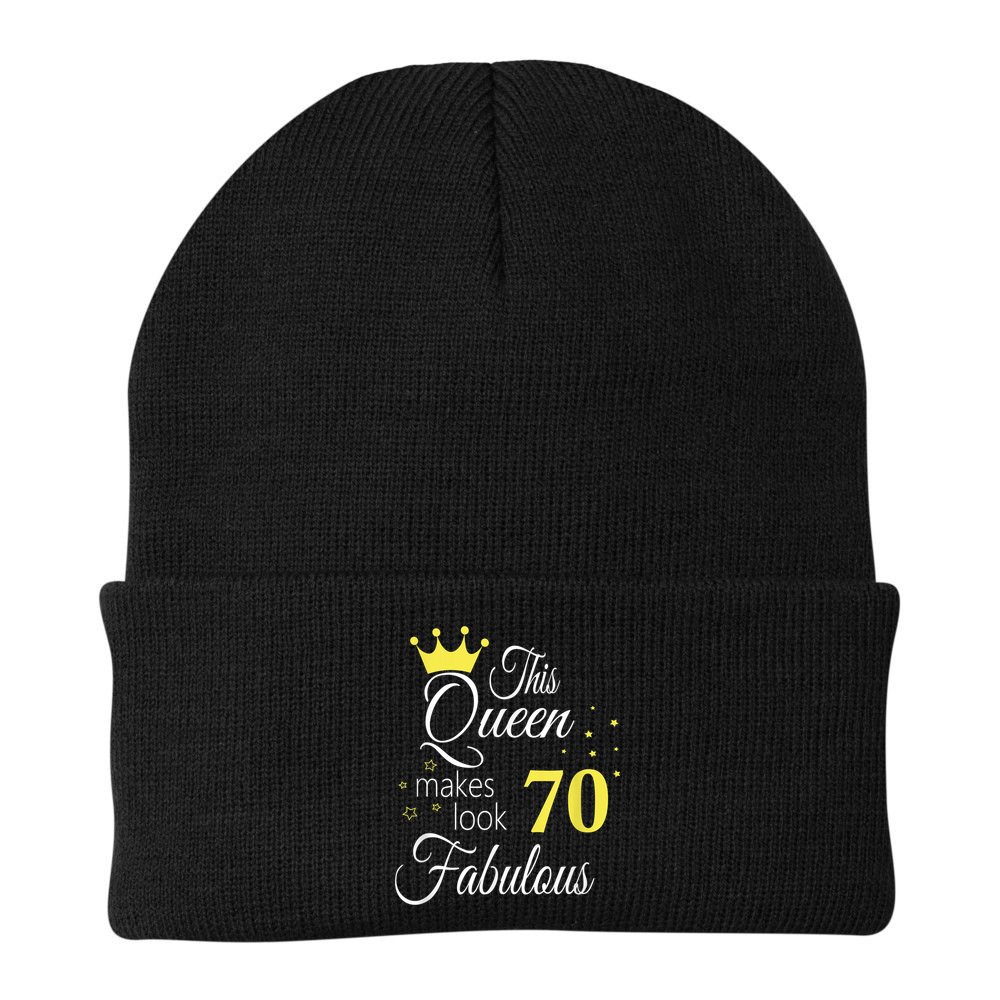 Happy 70th Birthday 70 Years old - best Ager good Age Queen Beanie