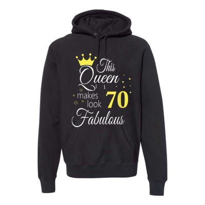 Happy 70th Birthday 70 Years old - best Ager good Age Queen Premium Hoodie