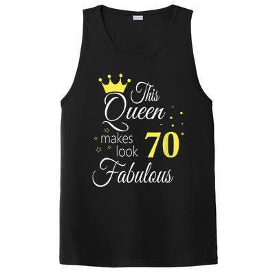 Happy 70th Birthday 70 Years old - best Ager good Age Queen PosiCharge Competitor Tank