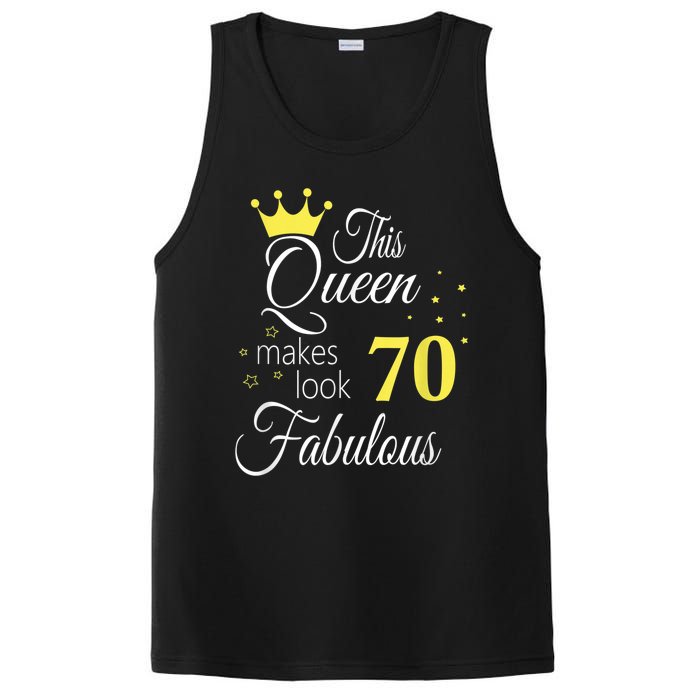 Happy 70th Birthday 70 Years old - best Ager good Age Queen PosiCharge Competitor Tank