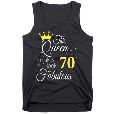 Happy 70th Birthday 70 Years old - best Ager good Age Queen Tank Top