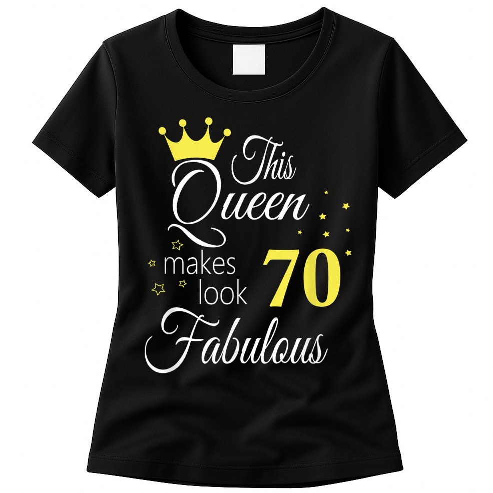 Happy 70th Birthday 70 Years old - best Ager good Age Queen Womens T-Shirt