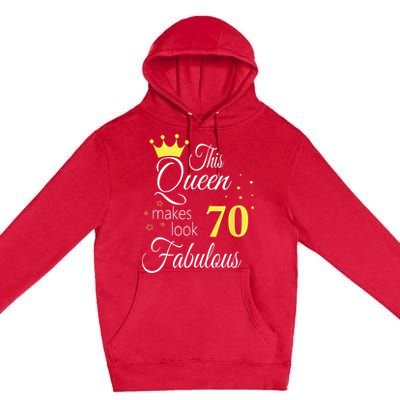 Happy 70th Birthday 70 Years old - best Ager good Age Queen Premium Pullover Hoodie