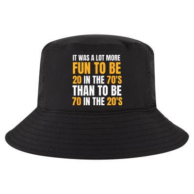 Happy 70th Birthday Funny Retirement 70s Living In The 20s Cool Comfort Performance Bucket Hat