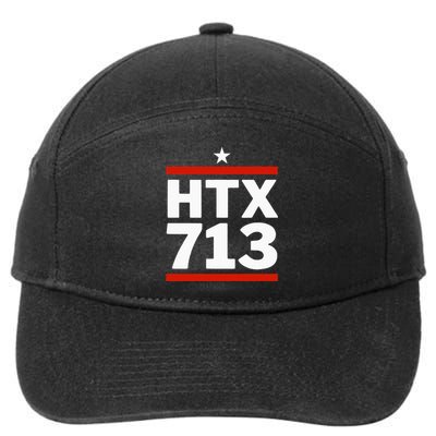 Htx 713 Houston Texas Htown 7-Panel Snapback Hat