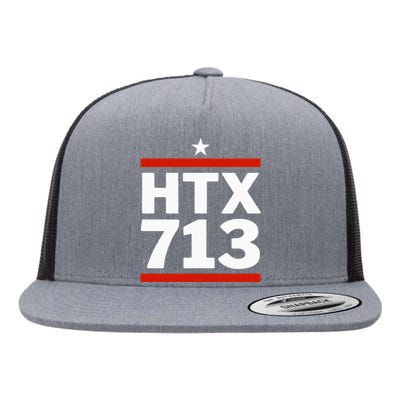 Htx 713 Houston Texas Htown Flat Bill Trucker Hat