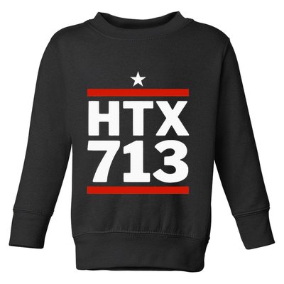 Htx 713 Houston Texas Htown Toddler Sweatshirt
