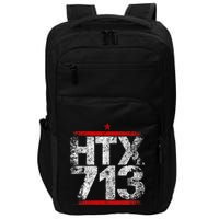 Htx 713 Houston Strong Htown Distressed Vibe Houston Texas Impact Tech Backpack