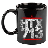 Htx 713 Houston Strong Htown Distressed Vibe Houston Texas 11oz C Handle Ceramic Mug