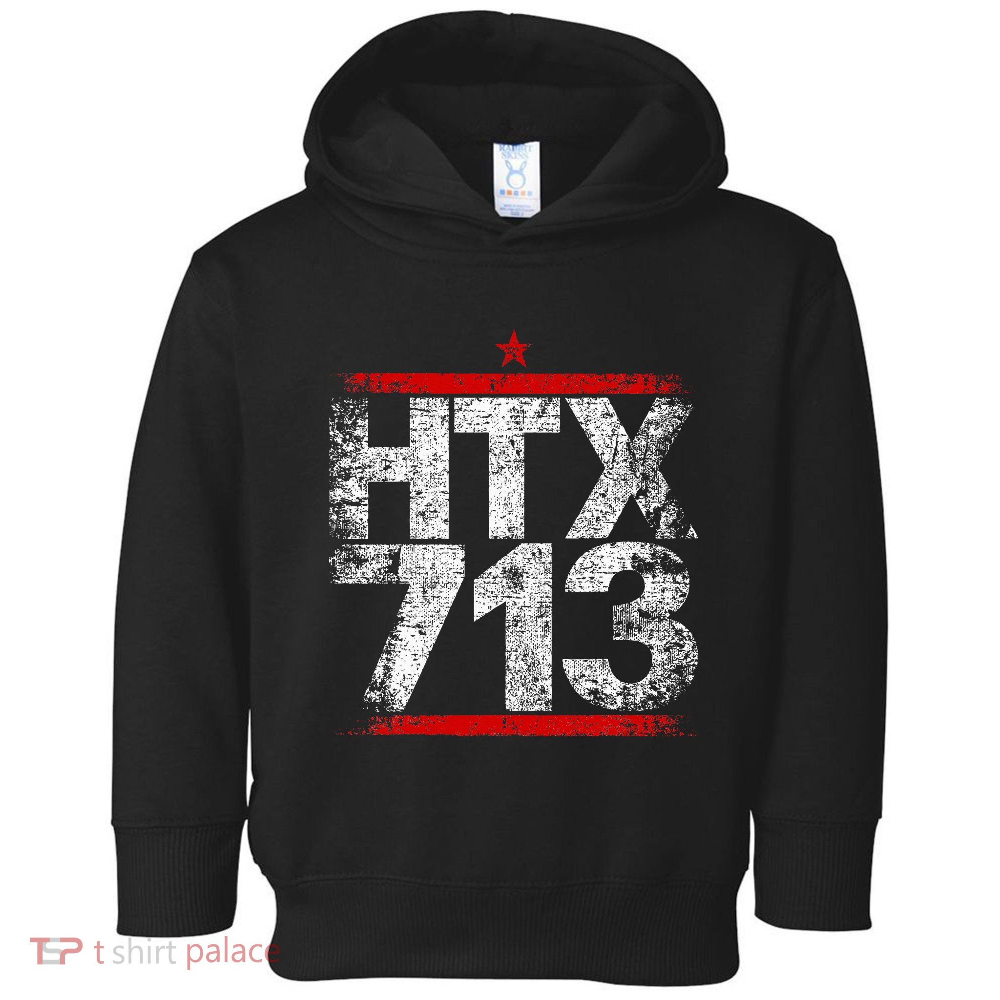 Htx 713 Houston Strong Htown Distressed Vibe Houston Texas Toddler Hoodie