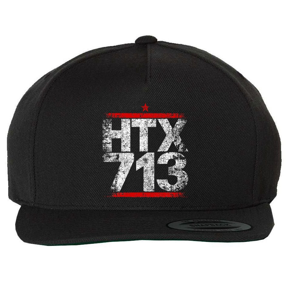 Htx 713 Houston Strong Htown Distressed Vibe Houston Texas Wool Snapback Cap