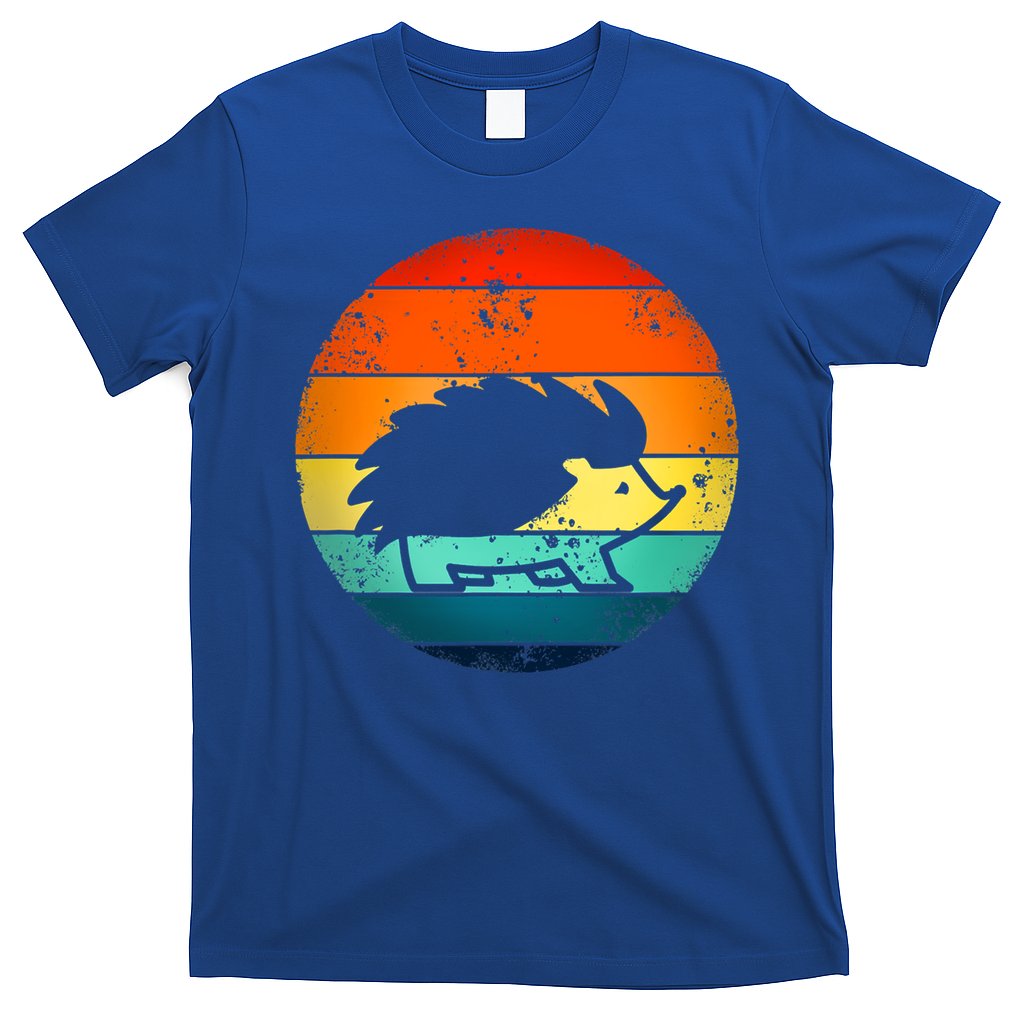 Hedgehog 70's Style Vintage Retro Sunset Hedgie Gift Great Gift T-Shirt