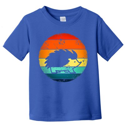Hedgehog 70's Style Vintage Retro Sunset Hedgie Gift Great Gift Toddler T-Shirt
