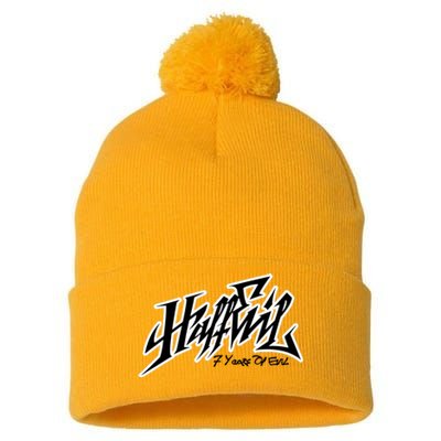 Halfevilco 7 Year $3.33 Pom Pom 12in Knit Beanie