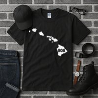 Hawaii 808 Area Code Tall T-Shirt