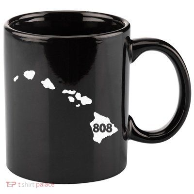 Hawaii 808 Area Code 11oz C Handle Ceramic Mug