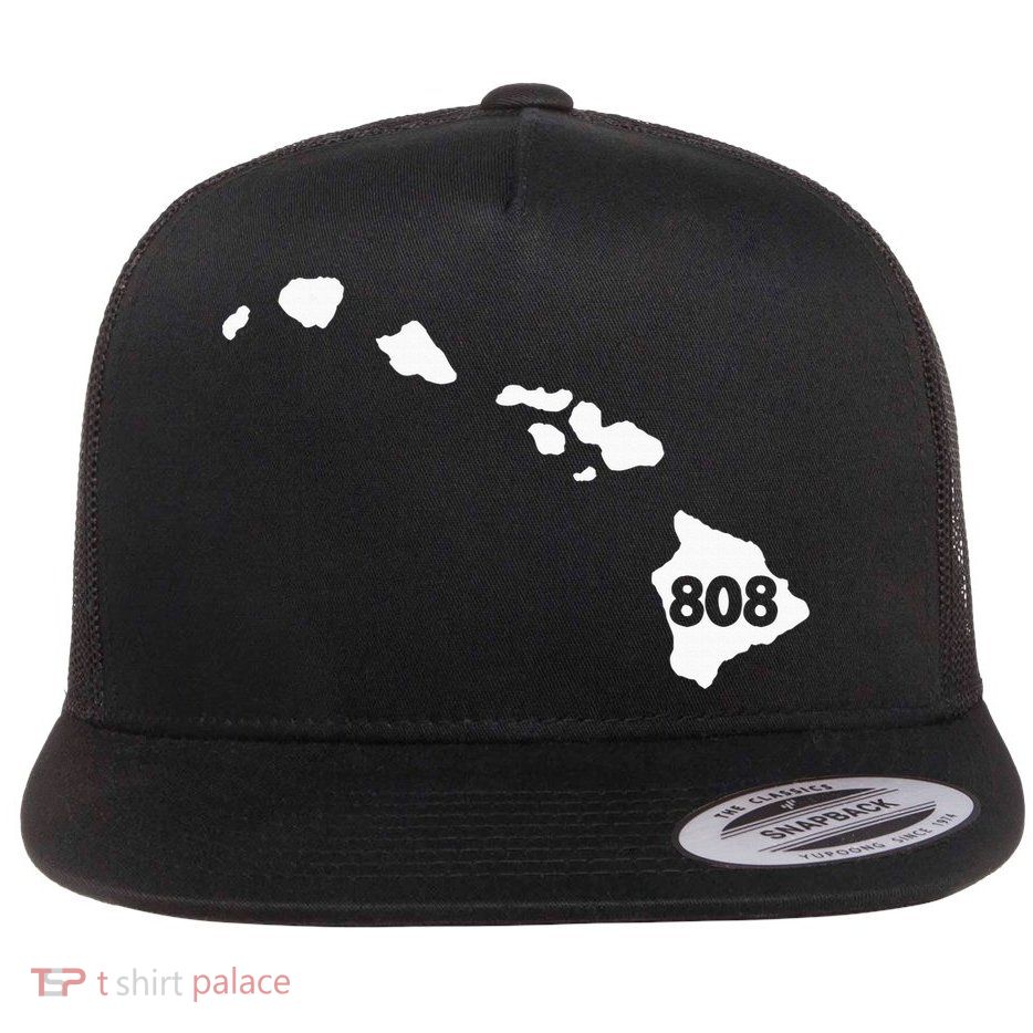 Hawaii 808 Area Code Flatbill Hat