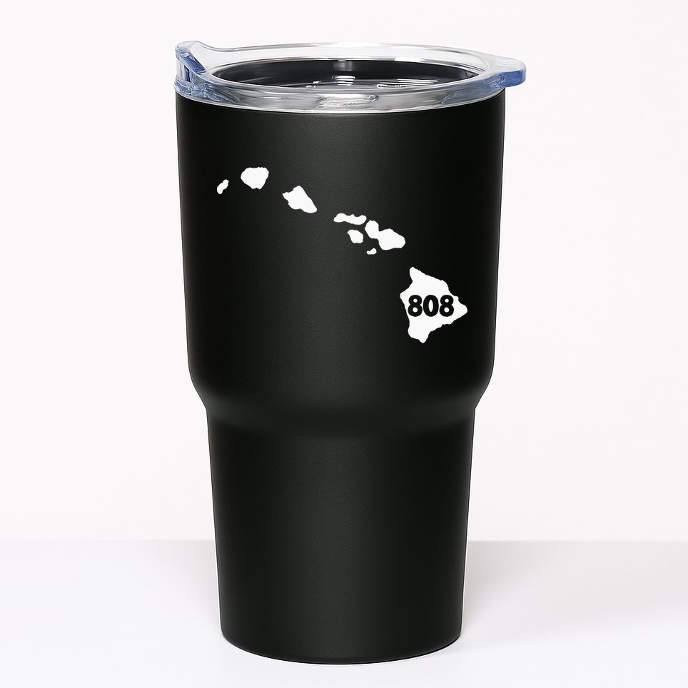 Hawaii 808 Area Code Tumbler