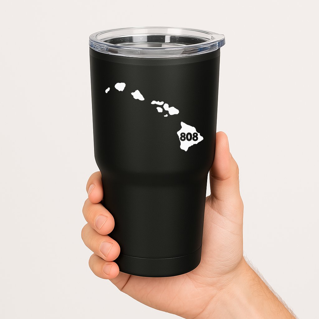 Hawaii 808 Area Code Tumbler