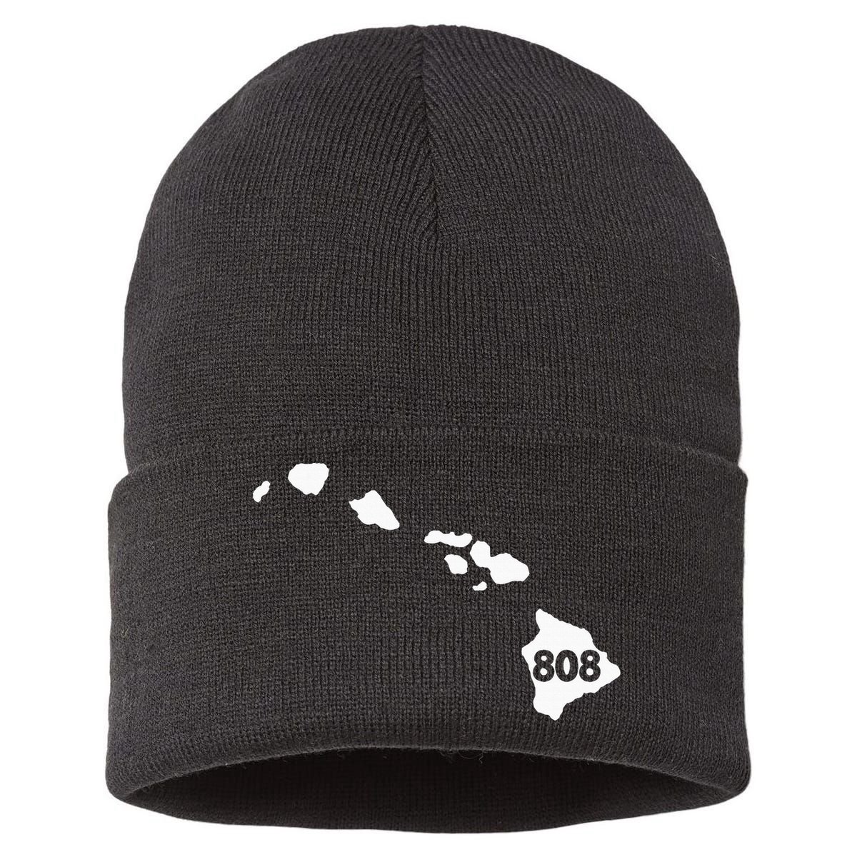 Hawaii 808 Area Code Sustainable Knit Beanie