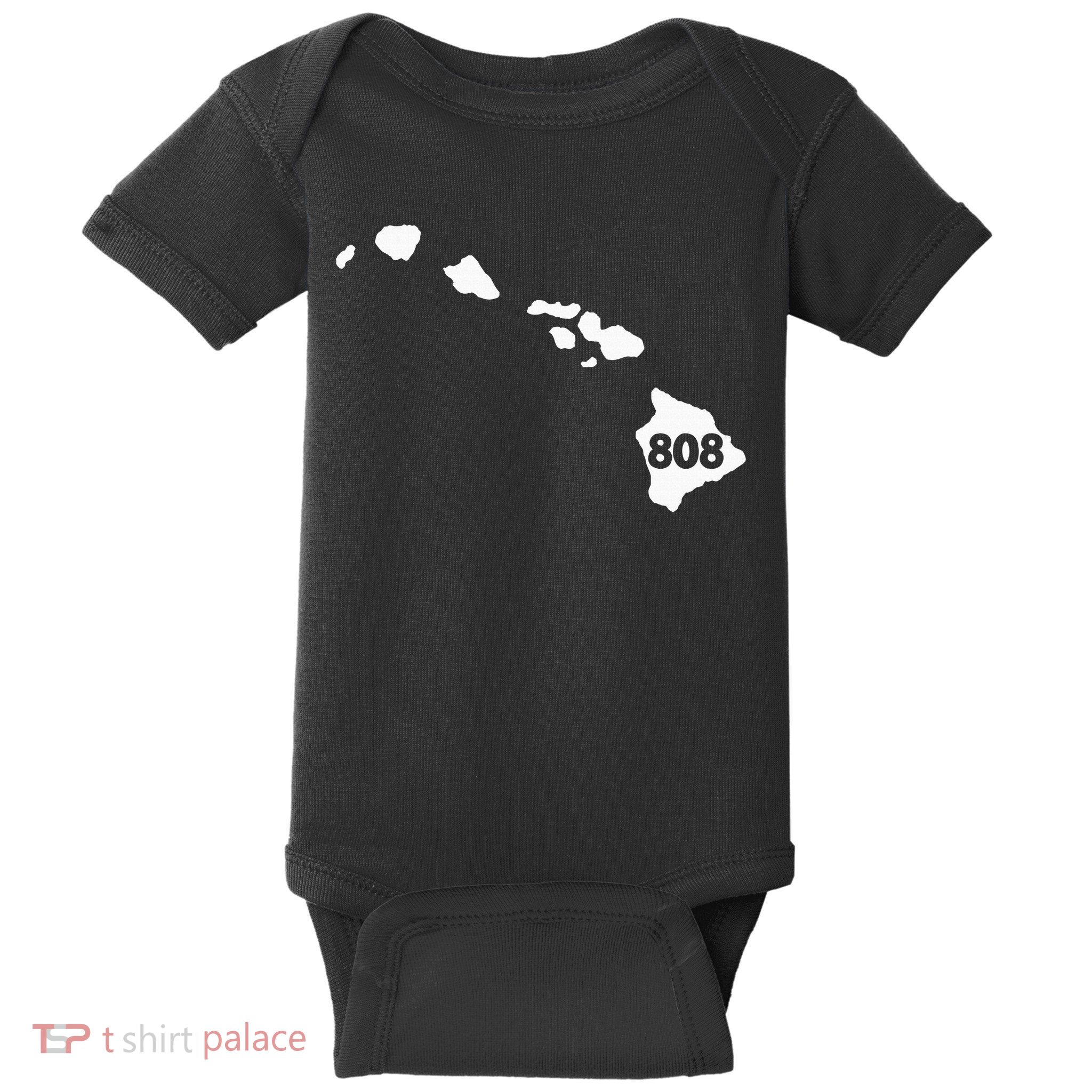 Hawaii 808 Area Code Baby Bodysuit