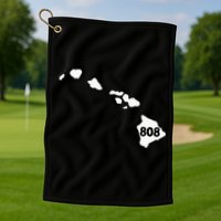 Hawaii 808 Area Code Golf Towel