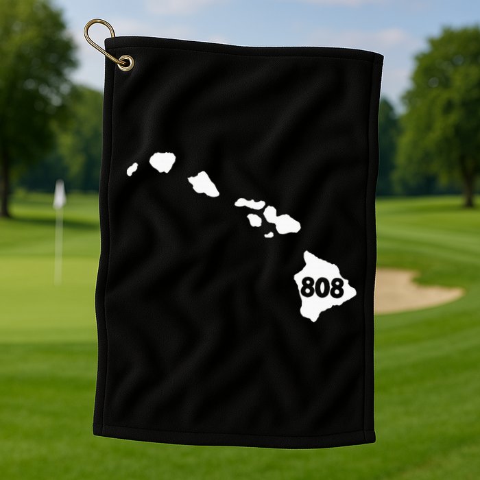 Hawaii 808 Area Code Golf Towel