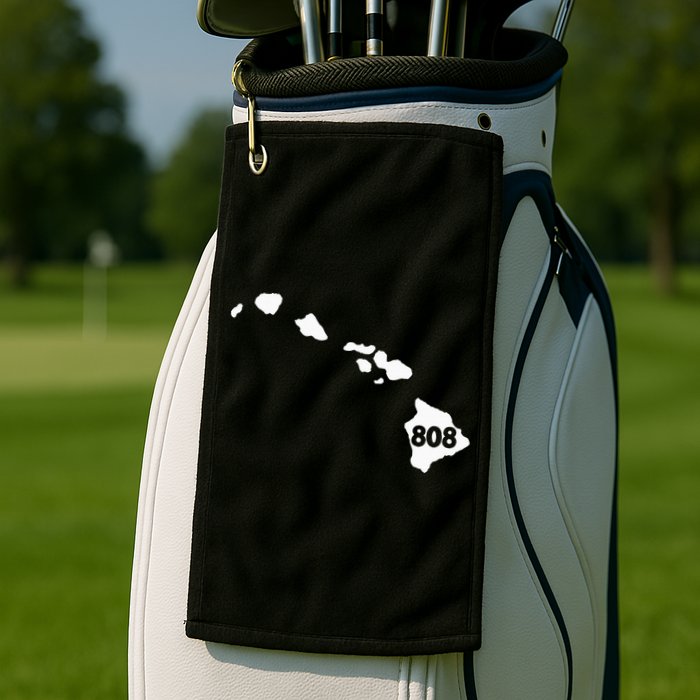 Hawaii 808 Area Code Golf Towel