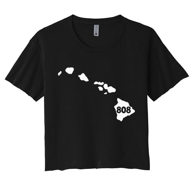 Hawaii 808 Area Code Crop Top