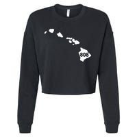 Hawaii 808 Area Code Cropped Pullover Crew