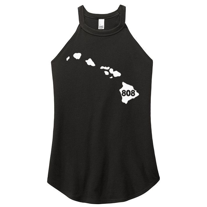 Hawaii 808 Area Code Women's Perfect Tri Rocker Tank