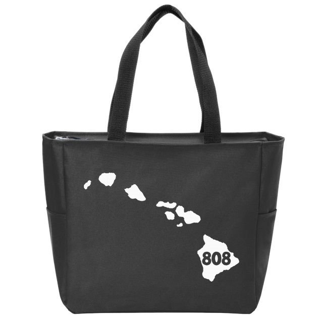 Hawaii 808 Area Code Zip Tote Bag