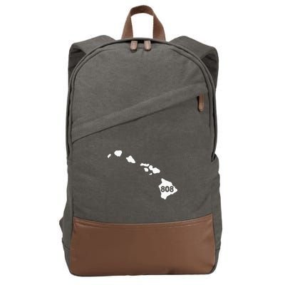 Hawaii 808 Area Code Cotton Canvas Backpack