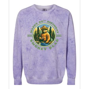 Happy 80th Birthday Bear 19442024 Colorblast Crewneck Sweatshirt