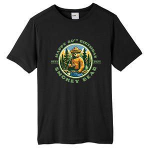 Happy 80th Birthday Bear 19442024 Tall Fusion ChromaSoft Performance T-Shirt