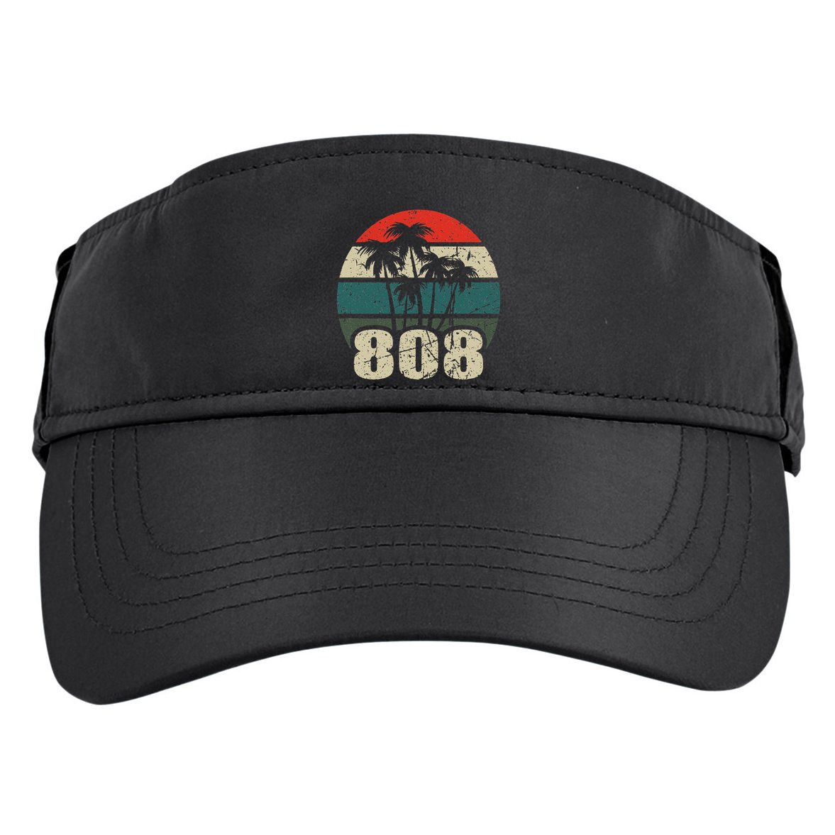 Hawaii 808 Oahu Waikiki Maui Kona Kauai Hawaiian Area Code Adult Drive Performance Visor