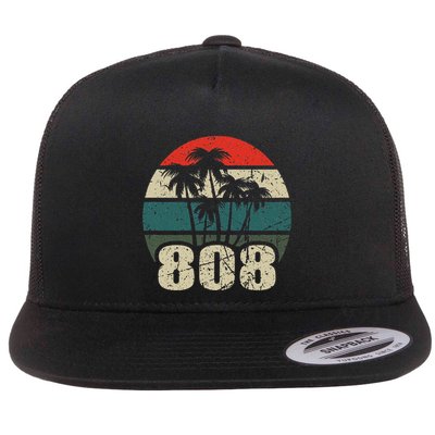 Hawaii 808 Oahu Waikiki Maui Kona Kauai Hawaiian Area Code Flatbill Hat