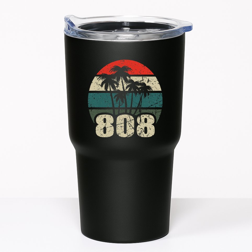 Hawaii 808 Oahu Waikiki Maui Kona Kauai Hawaiian Area Code Tumbler