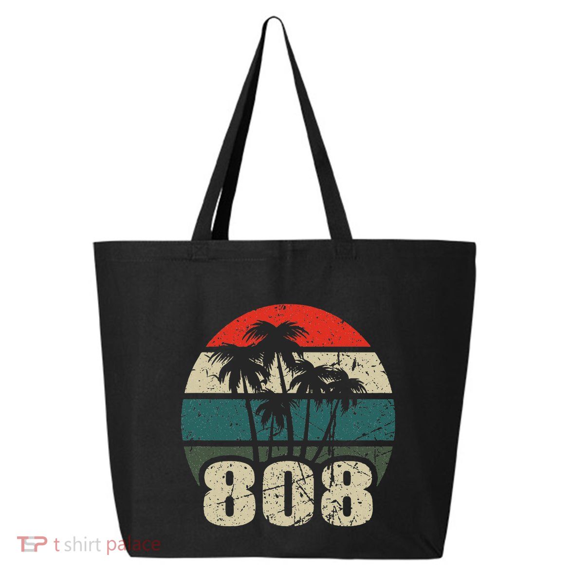 Hawaii 808 Oahu Waikiki Maui Kona Kauai Hawaiian Area Code 25L Jumbo Tote