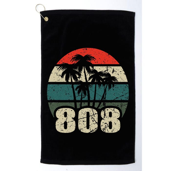 Hawaii 808 Oahu Waikiki Maui Kona Kauai Hawaiian Area Code Golf Towel