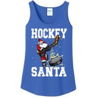 Hockey 812 Santa Hockey Player Christmas Gift Ladies Essential Tank