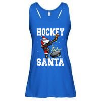 Hockey 812 Santa Hockey Player Christmas Gift Ladies Essential Flowy Tank