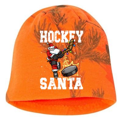 Hockey 812 Santa Hockey Player Christmas Gift Kati - Camo Knit Beanie