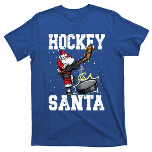 Hockey 812 Santa Hockey Player Christmas Gift T-Shirt