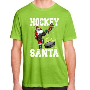 Hockey 812 Santa Hockey Player Christmas Cool Gift Adult ChromaSoft Performance T-Shirt