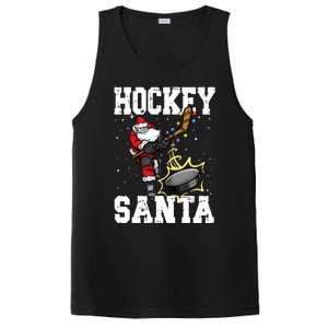 Hockey 812 Santa Hockey Player Christmas Cool Gift PosiCharge Competitor Tank