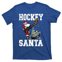 Hockey 812 Santa Hockey Player Christmas Cool Gift T-Shirt